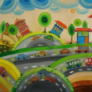 Beep! Beep! A car on the street!