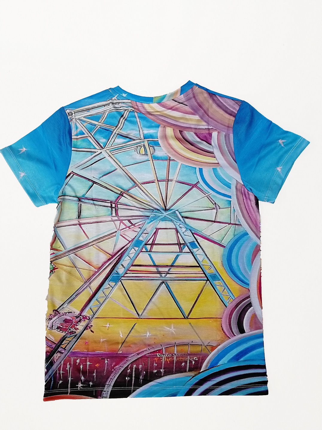 BAck white backgroung full s crop Funfair T-shirt in multicolor for 10, 12 y/o
