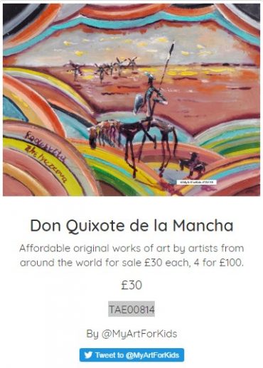 Wonderful news! Our Don Quixote has been SOLD in Edinburgh