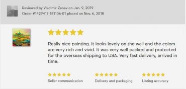 Thank you Dear buyer for this amazing 5-star review on my art